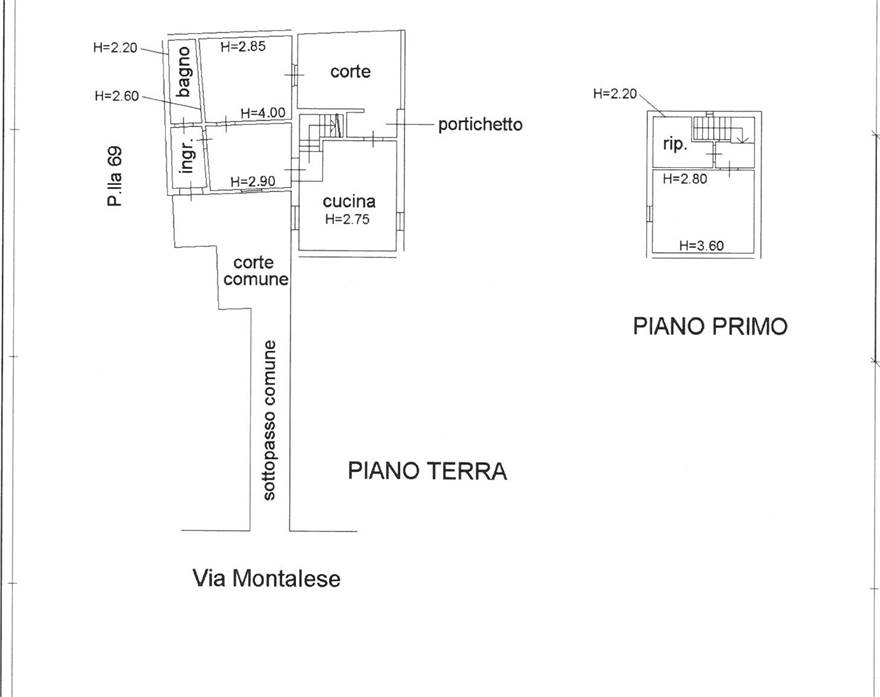 planimetria stato attuale